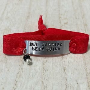 Hey Warrior Keep Going bracelet